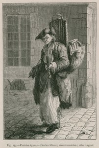 Tipos parisienses, Charles Minart, músico de rua; depois de Ingouf de French School