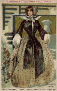 Moda parisiense, 1848 de French School