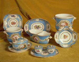 Parte do Sevres Melbourne Service, 1770-71 (porcelana de pasta mole)