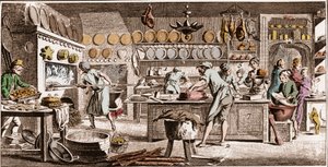 Pasteleiro - "The Great Encyclopedie, ou Dictionnaire Raisonne des Sciences, des Arts et des Metiers" (Enciclopédia ou Dicionário das Ciências, Artes e Profissões) por Denis Diderot (1713-1784) e Jean d