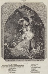 Paul e Virginia (gravura) de French School