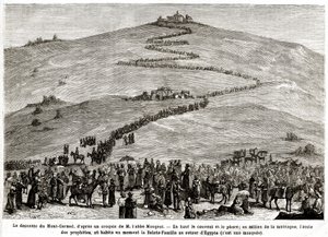Peregrinação de Penitência aos Lugares Santos de 25 de Abril a 8 de Junho de 1882 (gravura) de French School