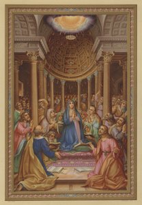 Pentecostes (cromolitho) de French School