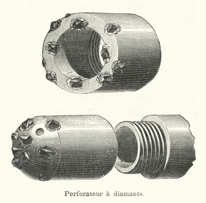 Ponche de diamante (gravura) de French School