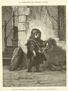 Vendedor de fósforos, em Amesterdão (gravura) de French School