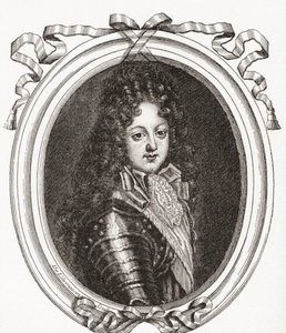 Philippe d&39;Orléans, duque de Orléans e duque de Chartres, 1674 1723. Membro da família real francesa e regente do Reino. De Les Heures Libres publicado em 1908. de French School