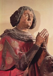 Philippe de Commynes (1447-1511) do seu túmulo (pedra policromada) de French School