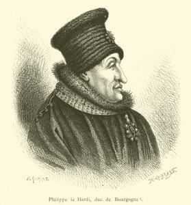 Filipe o Negrito, Duque de Borgonha (gravura) de French School