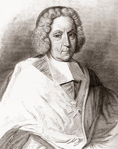 Pierre-Paul Guérin de Tencin, 1679-1758. Francês eclesiástico, arcebispo de Embrun e Lyon e cardeal. De Les Heures Libres publicado em 1908. de French School