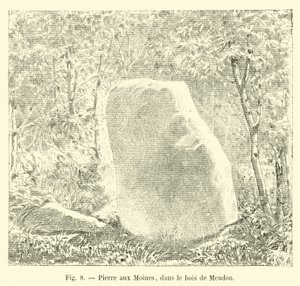 Pierre aux Moines, na floresta de Meudon de French School