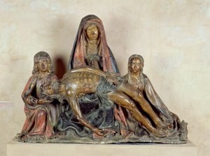 Pieta (madeira pintada)