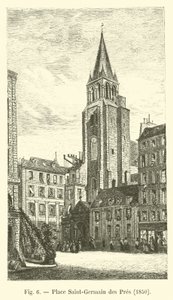 Praça Saint-Germain des Pres, 1850 de French School