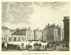 Place du Palais-Royal, de 1795 a 1848 de French School
