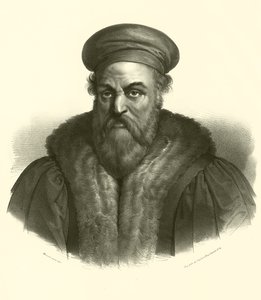 Polidoro da Caravaggio, retrato (gravura) de French School