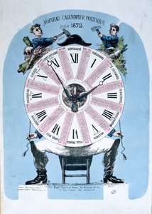 Calendário político para 1872 de French School