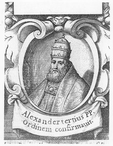 Papa Alexandre III (gravura) de French School