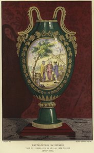 Vaso de porcelana da Manufacture nationale de Sevres, França de French School
