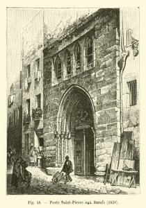 Porte Saint Pierre aux Boeufs, 1830 de French School