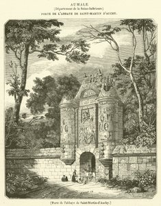 Porta da abadia de Saint-Martin-d