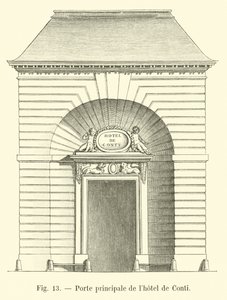 Porta principal do Hotel Conti de French School