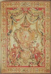 Portiere com o brasão de Louis-Antoine de Pardaillan de Gondrin, Duque de Antin, fábrica de Gobelins, 1708-36 de French School