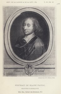 Retrato de Blaise Pascal (litho) de French School