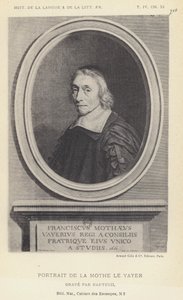 Retrato De La Mothe Le Vayer (litho) de French School
