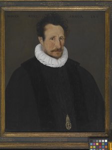 Retrato de um Nobre (óleo sobre madeira) de French School