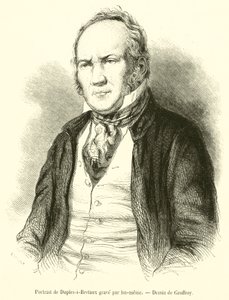 Retrato de Duplessi-Bertaux gravado de French School