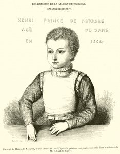 Retrato de Henri de Navarra, de Henri IV (gravura) de French School