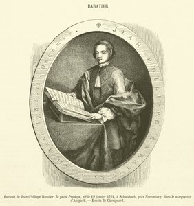 Retrato de Jean-Philippe Baratier (gravura) de French School