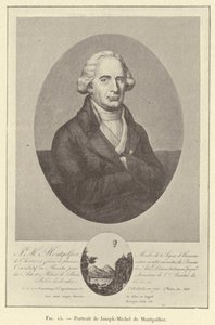 Retrato de Joseph-Michel de Montgolfier (gravura) de French School