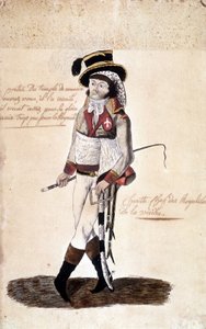 Retrato completo de François Athanase (François-Athanase) de Charette de la Contrie (1763-1796), líder realista da Vendée - Musée Dobrée, Nantes de French School
