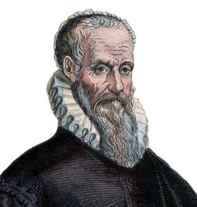 Retrato de Ambroise Pare (1509-1590), cirurgião francês. de French School