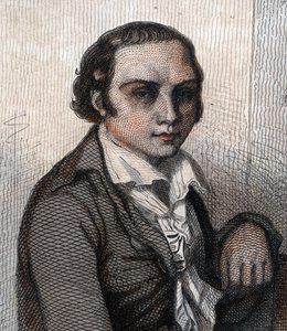 Retrato de Andre Marie Chenier (1762-1794), poeta francês. de French School