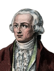Retrato de Antoine Laurent Lavoisier (1743-1794), químico francês. de French School