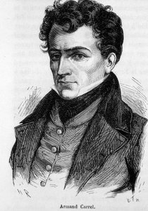 Retrato de Armand Carrel, jornalista e escritor político francês (1800-1836). de French School