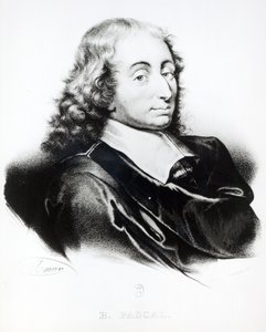 Retrato de Blaise Pascal (1623-1662) gravado por Francois Seraphin Delpech (1778-1825) de French School