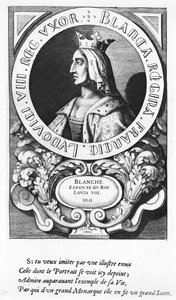 Retrato de Blanche de Castela (1185-1252), 1643 de French School