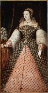 Retrato de Catherine de Medicis - Pintura de French School
