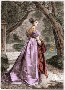 Retrato de Catarina de Württemberg 1783 1835 Rainha de Westphalia - Retrato de Catarina de Württemberg, esposa de Jerome Bonaparte, Rainha de Wesphalia (1783-1835) - em "Histoire de l