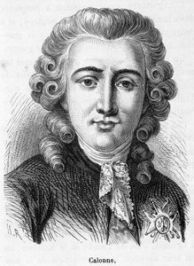 Retrato de Charles Alexandre de Calonne (1734-1802) - em "Histoire de France" de Henri Martin de French School
