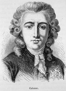 Retrato de Charles Alexandre de Calonne, político francês (1734 -1802) - em “” L&39;Histoire de France ”” de Henri Martin de French School