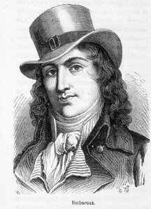 Retrato de Charles Jean Marie Barbaroux (1767 - 1794), um político francês que liderou os federados de Marselha quando as Tuileries foram tomadas em 1792. de French School