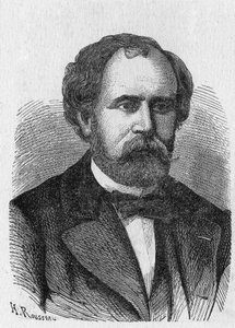 Retrato de Charles Laurent - em "Album of Science; illustrious scientists; Great discovery" 1896. de French School