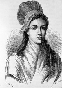 Retrato de Charlotte Corday (1768 - 1793) - em “” L&39;Histoire de France ”” de Henri Martin de French School