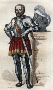 Retrato de Chevalier de Bayard (1475-1524), soldado francês. de French School