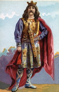 Retrato de Chilperic I, Rei dos Francos de 561 a 584. de French School