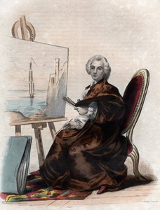 Retrato de Claude Joseph Vernet (1714-1789), pintor francês de French School
