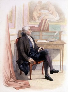 Retrato de Condorcet - em "Le Plutarque Français". de French School